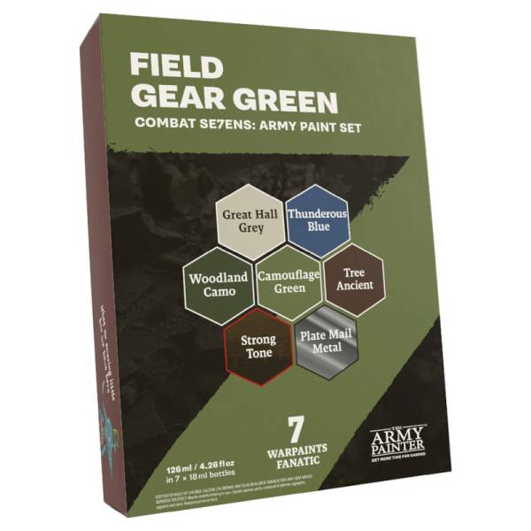 Army Painter Warpaints Combat Se7ens: Field Gear Green Army Paint Set