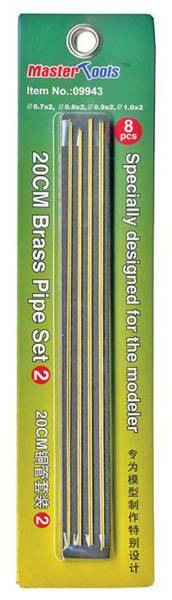 Brass Pipe Set #2: .7mm, .8mm, .9mm, 1mm (2ea)