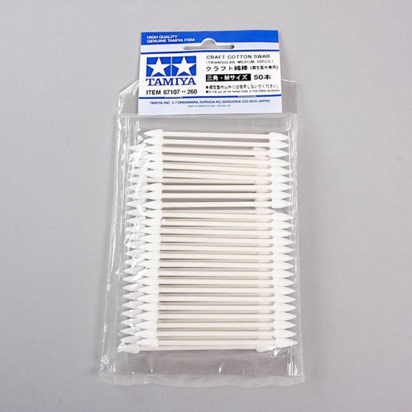 Triangular Medium Craft Cotton Swabs (50)