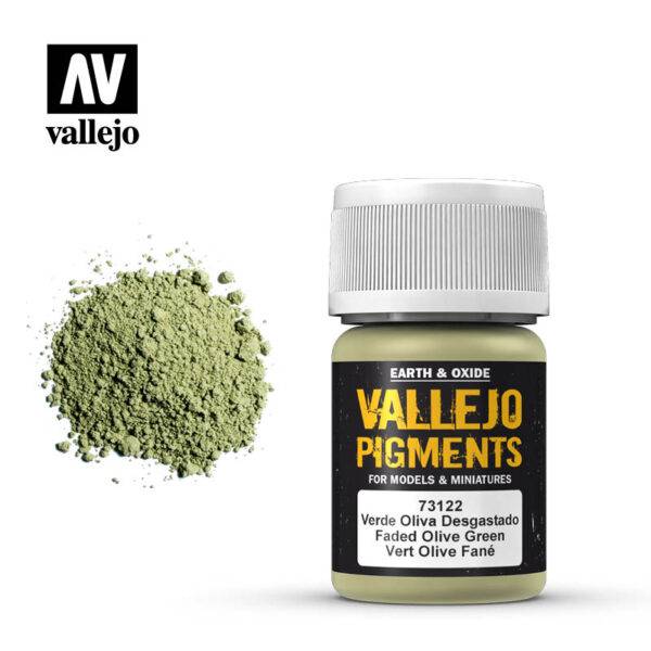 Vallejo Pigments - Faded Olive Green - 30ml Bottle 