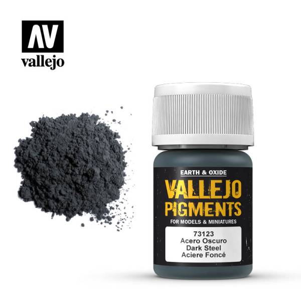 Vallejo Pigments - Dark Steel - 30ml Bottle 