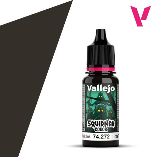 Vallejo Squidmar Color Pitch Black Ink