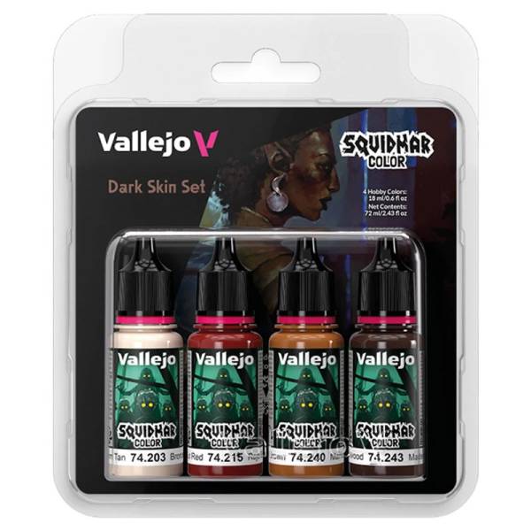 Vallejo Squidmar Color Dark Skin Set