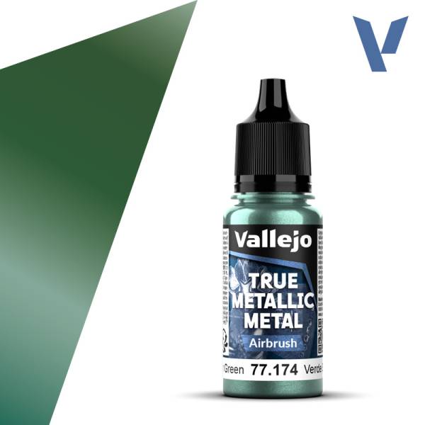 Vallejo True Metallic Metal Dusken Green (Air) (18ml)