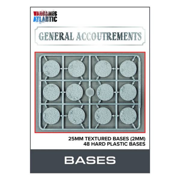 Wargames Atlantic General Accoutrements: 25mm Texture Bases (2mm thick)