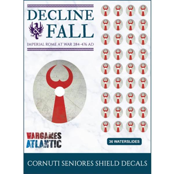 Wargames Atlantic Decline and Fall Shield Decals Cornuti Seniores
