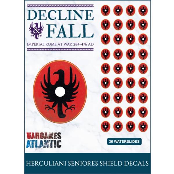 Wargames Atlantic Decline and Fall Shield Decals Herculiani Seniores