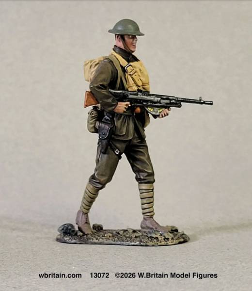 Jack Tars & Leathernecks Collection: U.S. Marine Advancing with Chauchat, Belleau Wood, 1918