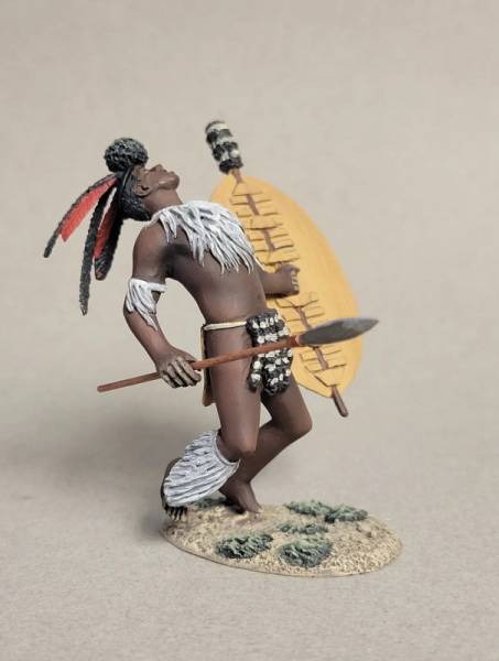Zulu War Collection: Zulu Casualty Falling Backward, 1879