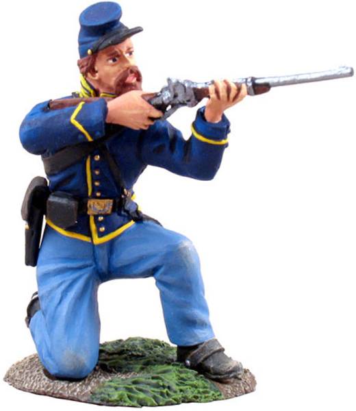 American Civil War: Dismounted Union Cavalry Trooper Kneeling Firing #1 - ONLY 1 AVAILABLE