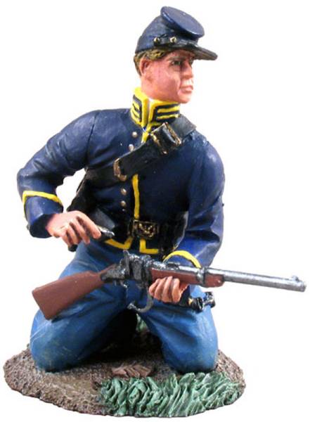 American Civil War: Dismounted Union Cavalry Trooper Kneeling Loading #1 - ONLY 3 AVAILABLE