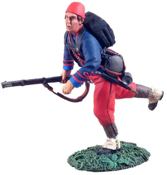 American Civil War: Union Infantry 114th Pennsylvania Zouaves Advancing at Trail No.1 - ONLY 1 AVAILABLE