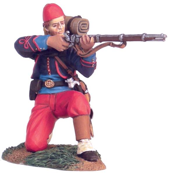 American Civil War: Union Infantry 114th Pennsylvania Zouaves Kneeling Firing No.1 - ONLY 2 AVAILABLE