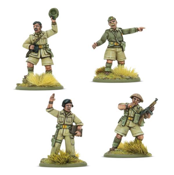 Warlord Games Bolt Action British 8th Army Platoon Commanders