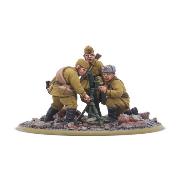 Warlord Bolt Action Soviet Army Medium Mortar Team