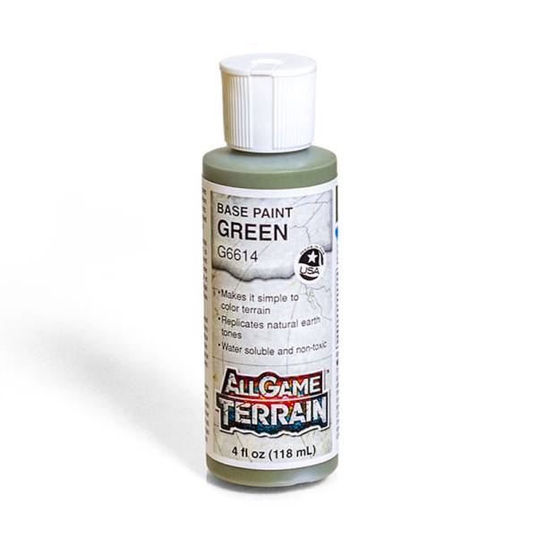 All Game Terrain: Base Paint Green (4oz. Bottle) - ONLY 6 AVAILABLE AT THIS PRICE
