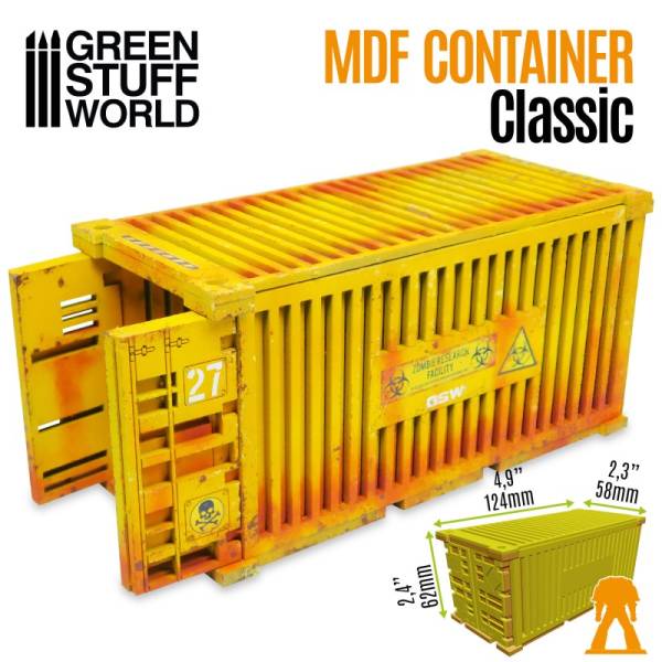 Green Stuff World MDF Set Set - Classic Shipping Container