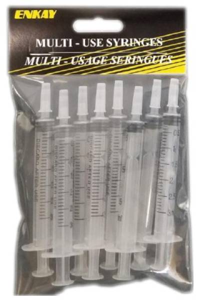 Enkay 3ml Multi-Use Straight Tip Syringes