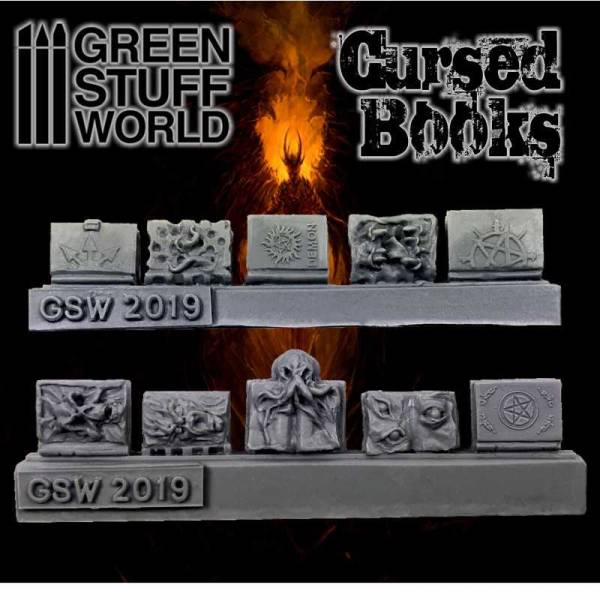 Green Stuff World 3D Printed Set - Cursed Books