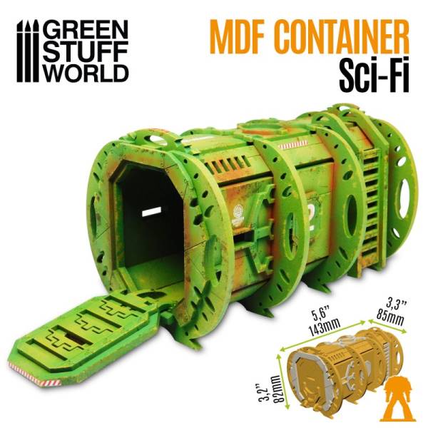 Green Stuff World MDF Set Set - Sci-Fi Container Pod