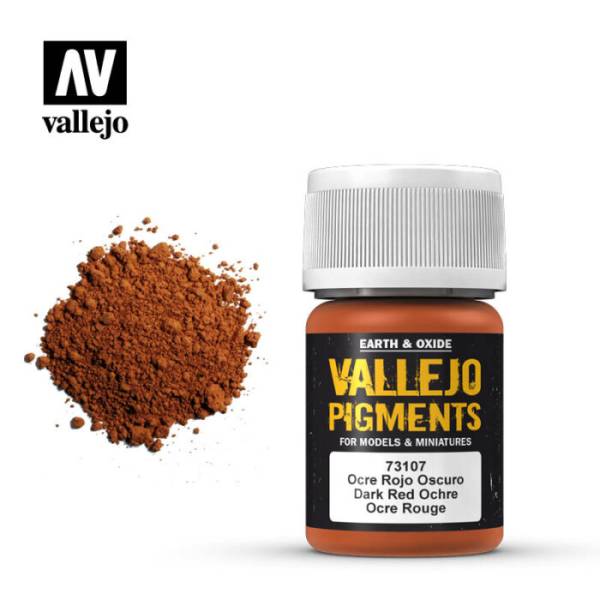 Vallejo Pigments - Dark Red Ochre for Standard Rust Color