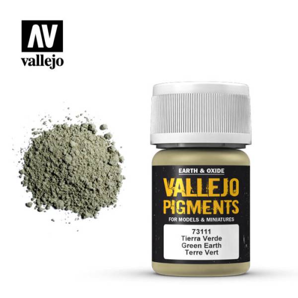 Vallejo Pigments - Green Earth for Faded Armor Green and Cement Dust