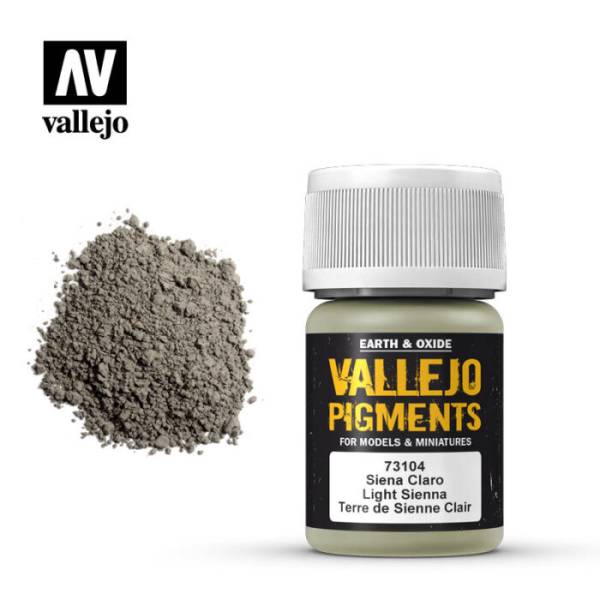 Vallejo Pigments - Light Sienna for Rubble and Dust, Dirt and General Wear and Tear