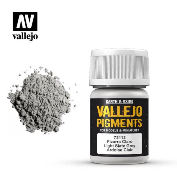 Vallejo Pigments - Light Slate Grey for Light Dust and Dirt, Faded Surfaces