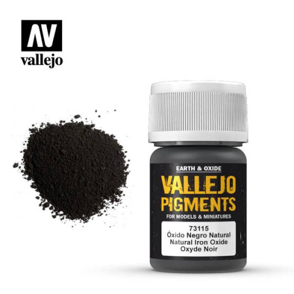 Vallejo Pigments - Natural Iron Oxide for Charred Metal and Stone, Engine Exhausts