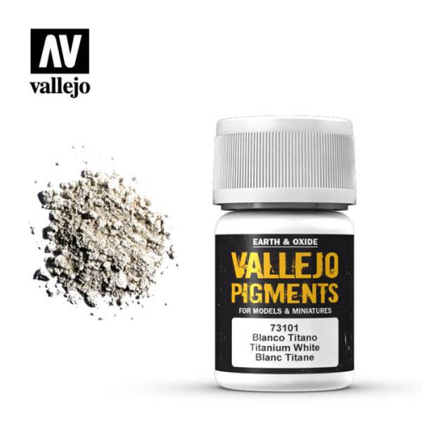 Vallejo Pigments - Titanium White for Ashes, Snow, and Metal Fatigue