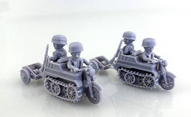 Toonkreig German Fallschirmjager Kettenkrad