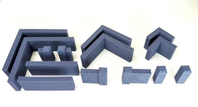 ToonKrieg ToonTown Brick Garden Wall Set