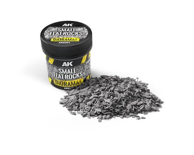 AK Interactive Diorama Series: Small Flat Rocks 100ml