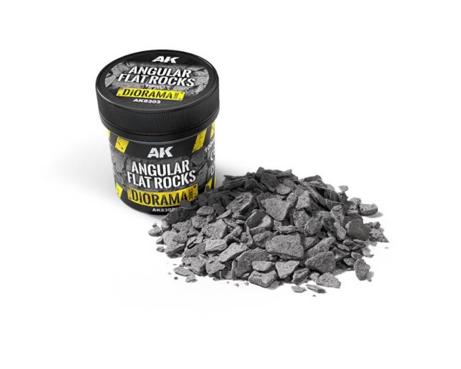AK Interactive Diorama Series: Angular Flat Rocks 100ml