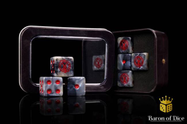 Baron of Dice Court of the Seven-Headed Serpent - Official Trench Crusade Dice Set