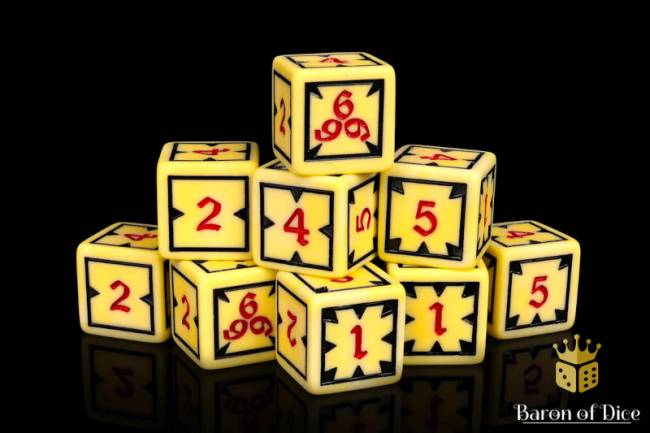 Baron of Dice Scanner's 666 - Trench Crusade Compatible Dice Set