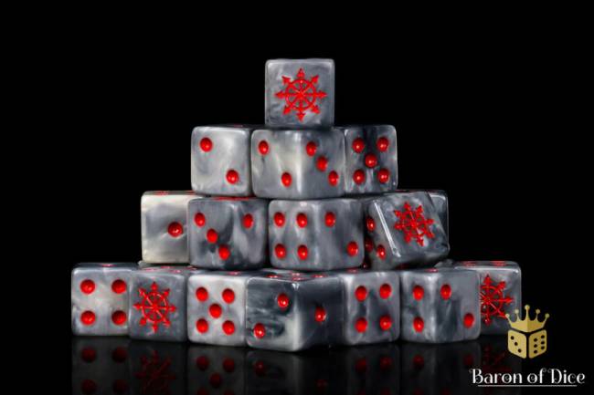 Baron of Dice Chaos Demon Red Star Dice (25 dice)