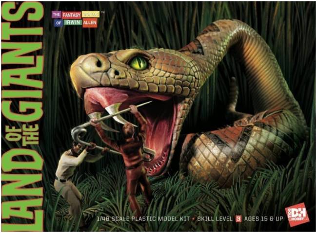 Doll and Hobby Land of the Giants: Snake Scene w/3 Figures & Base