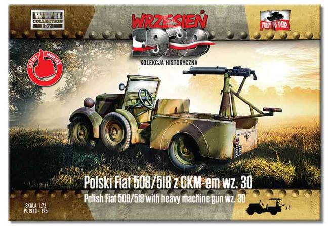 First to Fight Polski Fiat 508/518 with heavy machine gun wz.30