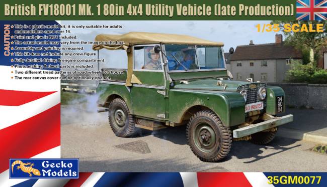 Gecko British FV18001 Mk. 1 80in 4x4 Utility Vehicle (late Prod.)