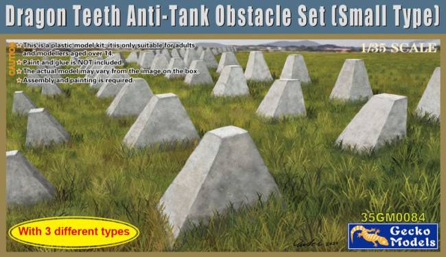 Gecko Small Dragon Teeth Anti-Tank Obstacle Set