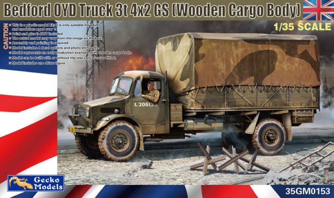 Gecko Bedford OYD Truck 3t 4x2 GS (Wooden Cargo Body)