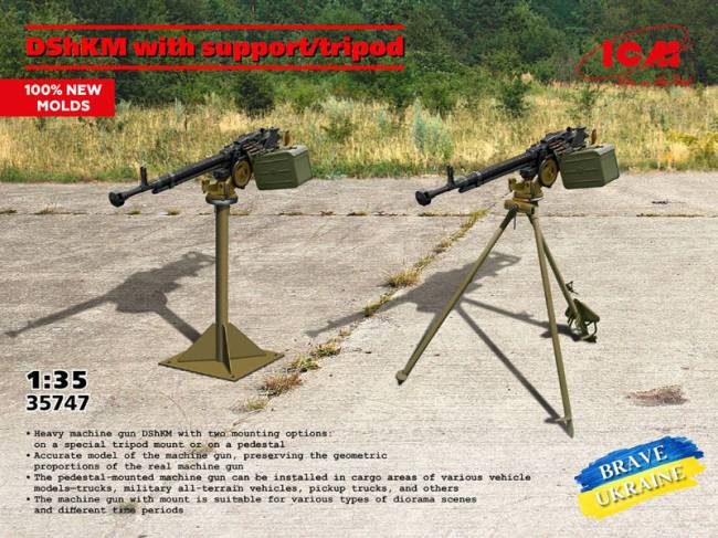 ICM DShKM Machine Gun with Support/Tripod