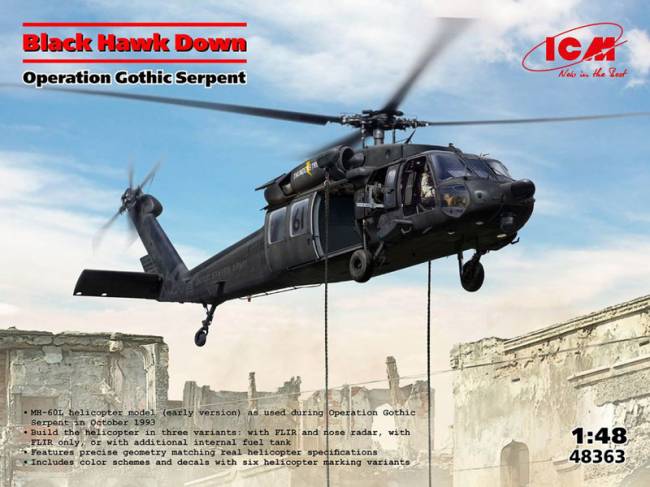US Black Hawk Down MH60L Helicopter Operation Gothic Serpent