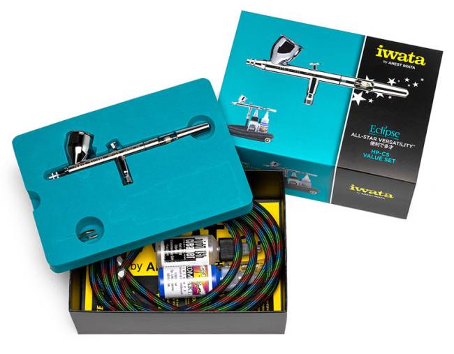 IWATA Eclipse HP-CS Value Airbrush Set