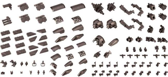 MSG Mecha Supply Assort 04 EX Armor Set, Gun Metal Ver.