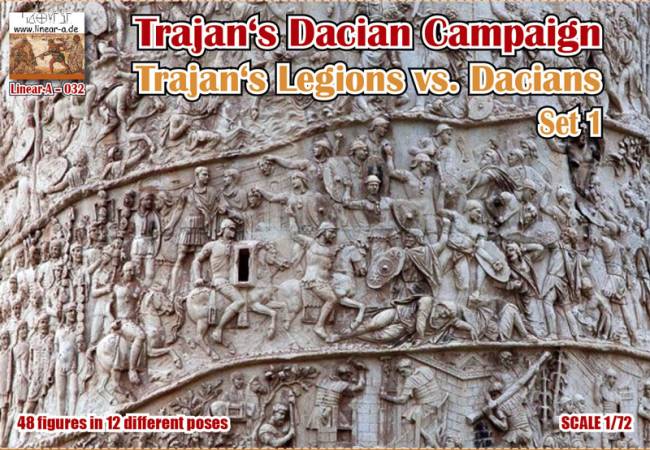 Linear A Trajans Dacian Campaign, Tragans Legions Versus Dacians Set 1