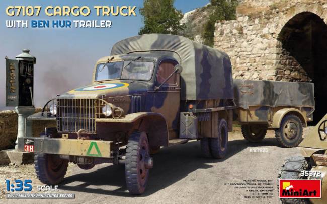 MiniArt G7107 1,5T 4x4 Cargo Truck With Trailer