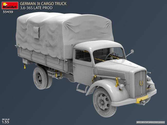 MiniArt German 3t Cargo Truck 3.6-36S late production