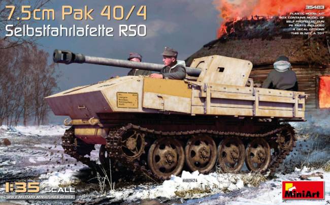 MiniArt 7.5cm Pak 40/4. Selbstfahrlafette RSO